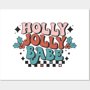 Holly Jolly Babe Posters and Art